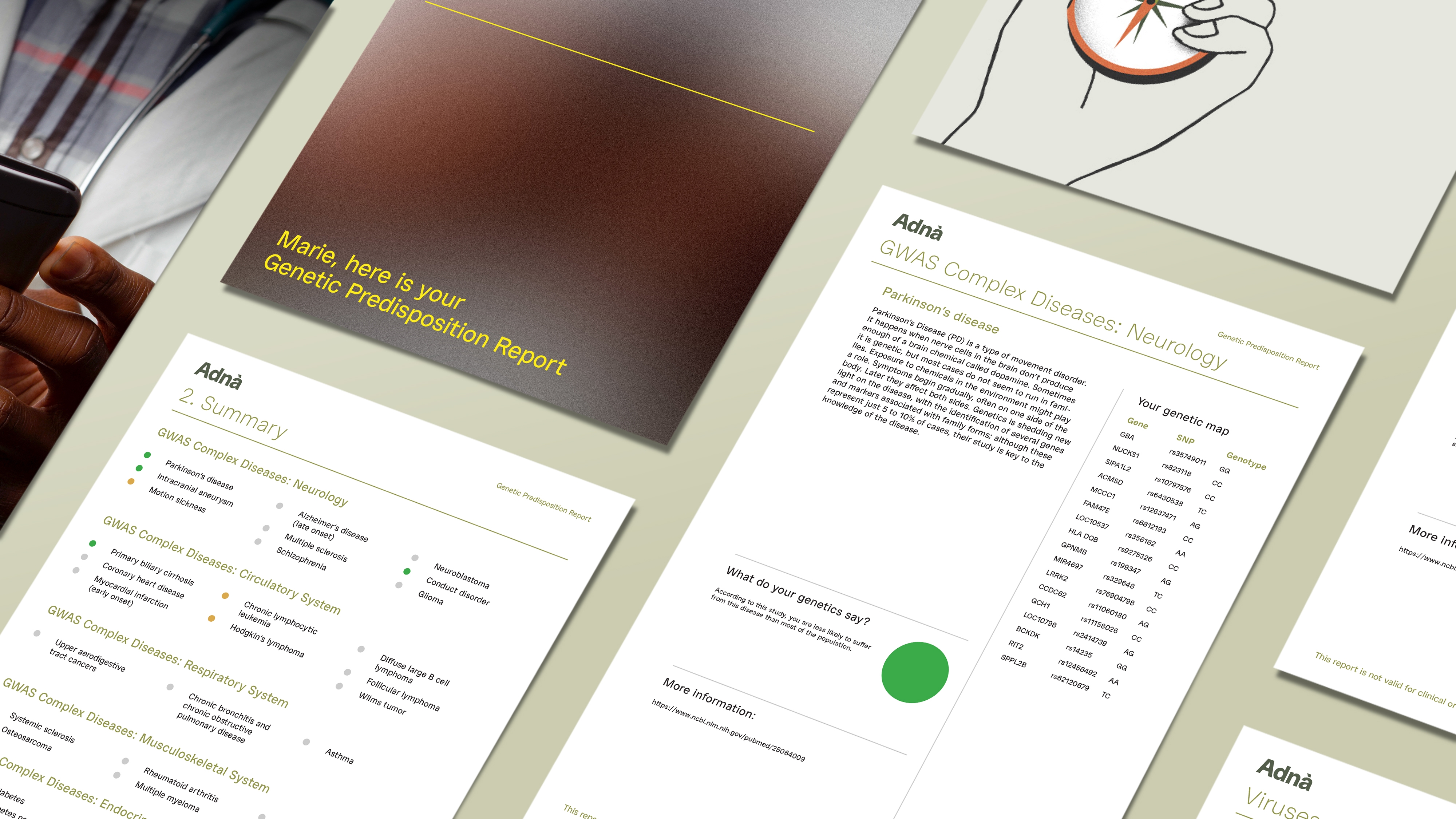 Adna Visuel Rapport Accueil GENETIC PREDISPOSITION EN
