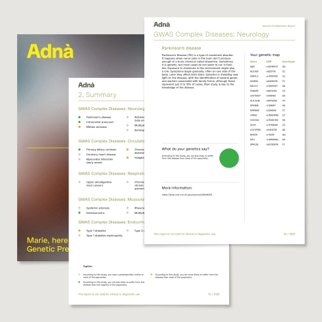 Adna Visuel Rapport Produit GENETIC PREDISPOSITION EN